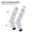 thumbnail image 4 of Sikiie Lavender Flowers 1 Pairs Compression Socks for Men and Women 15-20 mmHg Running Support Socks, 4 of 7