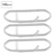 thumbnail image 3 of Broches de seguridad LHCER para Pesca 100 piezas Acero inoxidable, 3 of 8