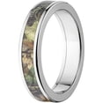 thumbnail image 2 of Mossy Oak New Break Up Men's Camo Stainless Steel Ring with Polished Edges and Deluxe Comfort Fit, 2 of 3