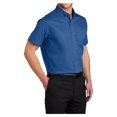 thumbnail image 4 of Yellow Rooster Mens Short Sleeve Superpro Twill Shirt True Blue S, 4 of 6