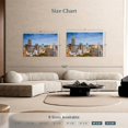 thumbnail image 4 of Elephant Stock Charlotte Uptown Skyline Wall Art - Horizontal Canvas Wall Art - Living Room Wall Decor - Places Canvas - Blue And Gray Decor - 48" x 32", 4 of 8