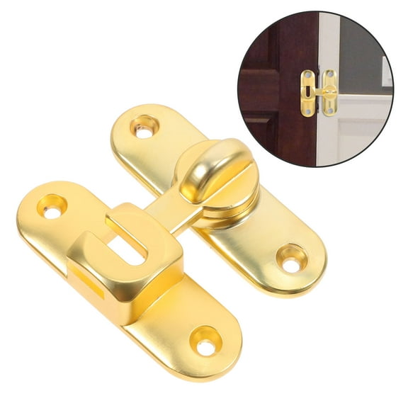 Golden Zinc Alloy Door Bolt Latch for Home Heavy Duty Security Lock with Smooth Sliding Mechanism
