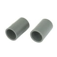 thumbnail image 1 of Unique Bargains 2pcs Gray 20mm 0.79' Inner Diameter PVC Drainage Straight Pipe Connectors, 1 of 1