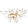 thumbnail image 1 of Wedding Hair Comb Elegant: Fake Crystal Large Bridal Headpiece Bride Side Comb, 1 of 5