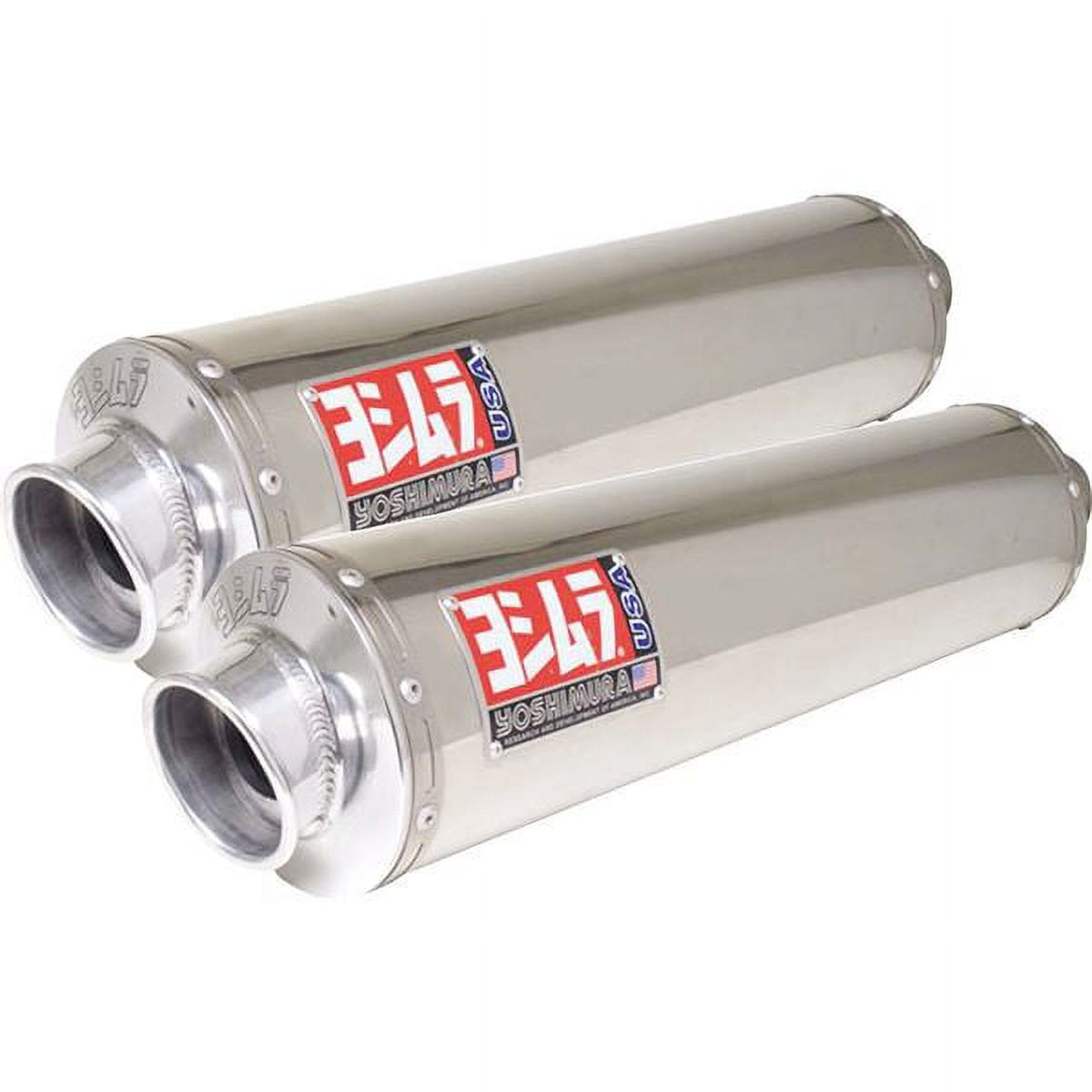 YOSHIMURA USA ヨシムラUSA RS-3 FULL SYSTEM Yoshimura RS-3 Dual Stainless Street Series Bolt-On Exhaust