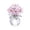 B, variant on Kaireo Glass Flower Figurine, K9 Glass Orchid Rose Statue for Desk Shelf Decor & Gifting - Add to Cart