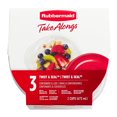 thumbnail image 2 of Hermético Rubbermaid Take Alongs Twist & Seal 3 pack con Tapa Roja 473 ml, 2 of 3
