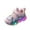 Pink, variant on Otqutp Mesh Breathable Light up Sneakers for Toddler Boys Girls Kids Lace Strap First Walking Sport Shoes Lightweight Fashion
