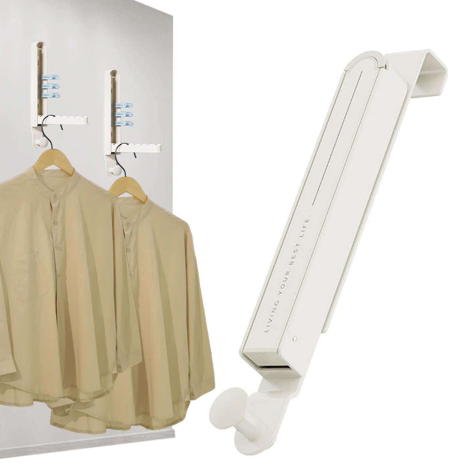 Kaireo Over the Door Hanger Folding Clothes Drying Rack Folding