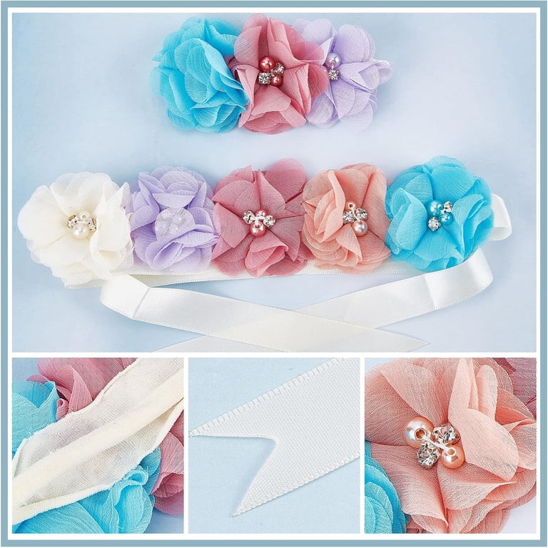 Maternity Sash Belt Rainbow Flower Sash Belt for Maternity  display picture 3