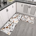 thumbnail image 2 of Dachshund Dog Boston Terrier Dog Kitchen Rugs Sets Of 2,Anti Fatigue Kitchen Mat Rugs Non Slip Washable,Decorative Kitchen Floor Mats for Kitchen,Sink,Laundry,17"x30"+17"x47", 2 of 7