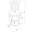 thumbnail image 3 of Adamsville Upholstered Swivel Counter Height Stool Black, 3 of 3