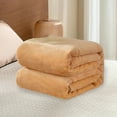 thumbnail image 6 of Blanket, khaki, B/ Blanket Flannel Queen Blanket Luxurious And Comfortable Microfiber Plush Blanket, 6 of 6