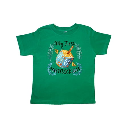 

Inktastic My 1st Hanukkah Dreidel and Laurels Gift Toddler Boy or Toddler Girl T-Shirt