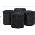 thumbnail image 7 of Meridian Furniture Petal 4-Piece Black Terrazzo Pattern Iron Metal Coffee Table, 7 of 7