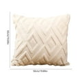 thumbnail image 3 of kkbbma under $5 Couch Throw Pillow Covers, Decorative Soft Plush Faux Wool Neutral Accent Pillow Covers for Bed Sofa Living Room, 3 of 6