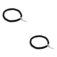 thumbnail image 4 of relayinert Bracelets Pendentifs Croix Confortables pour Look Tendance Large Application Léger Noir 2Set, 4 of 6