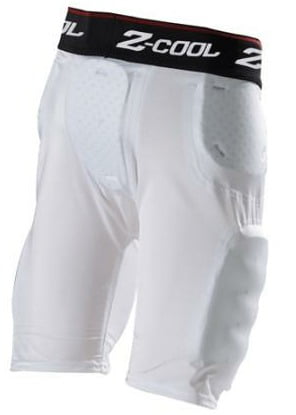 Z-Cool Performance Compression Girdle Padded Football Short Men's L Grey 1364271 