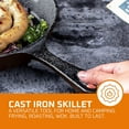 thumbnail image 3 of Cast Iron Frying Pan Set of 4 - 6-Inch Mini Skillets with Heat-Resistant Handles for Stovetop, Oven & Grill, 3 of 6