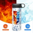 thumbnail image 6 of Fotbe Rose Flowers Pattern 18oz Sports Insulated Kettle Stainless Steel Sports Insulated Kettle For Running Hiking Cycling Climbing Man'S Woman'S Water Bottle, 6 of 8
