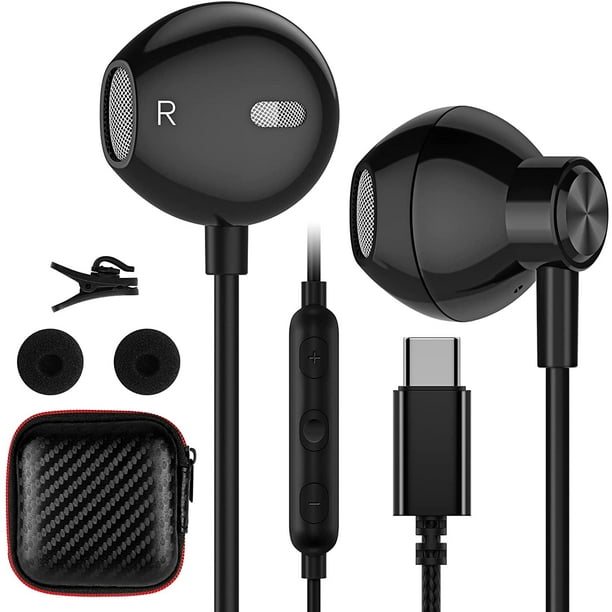Ecouteurs USB-C Hifi Stéréo Compatible Huawei P20 - 30 - 40, Samsung S21  20
