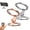 Gold+Silver, variant on Generic Magnetic Phone Stand and Spinner, Aluminum Double Sided Folding Rotatable Ring Holder for Desk