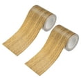 thumbnail image 1 of Uxcell 2-Rollo Cinta de Reparación de Grano de Madera, 2.24 pulgadas x 15 pies Cinta de Piso Autoadhesiva, Textura Realista de Reparación [Roble Marrón], 1 of 1