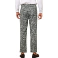 thumbnail image 3 of Pantalones impresos INSPIRE CHIC para hombre, pantalones rectos con estampado de leopardo, talla 38, color gris, 3 of 5
