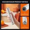thumbnail image 6 of MDHAND Handheld Vacuum Sealers with 10 Flat Valve Bags, Rechargeable 1200mAh Battery, 65kPa Suction, 6 of 8