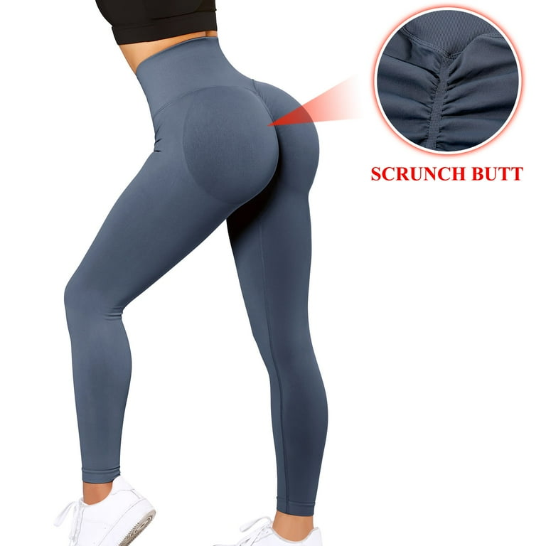 Women's Seamless Butt Lifting Leggings Scrunch Booty High Waisted GYM Yoga  pants
