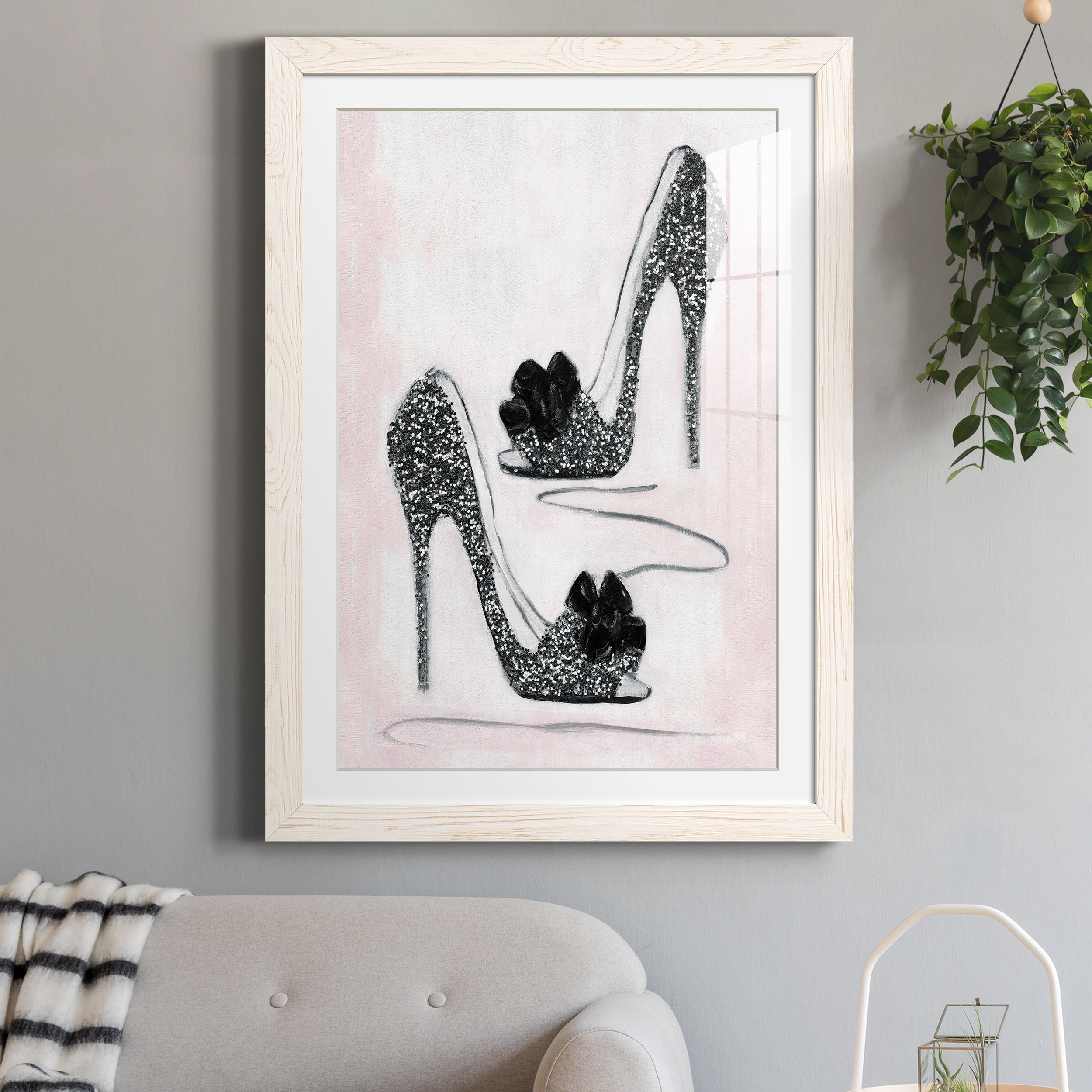 Shoes That Dazzle I - Premium Framed Print - Distressed Barnwood Frame - Ready to Hang