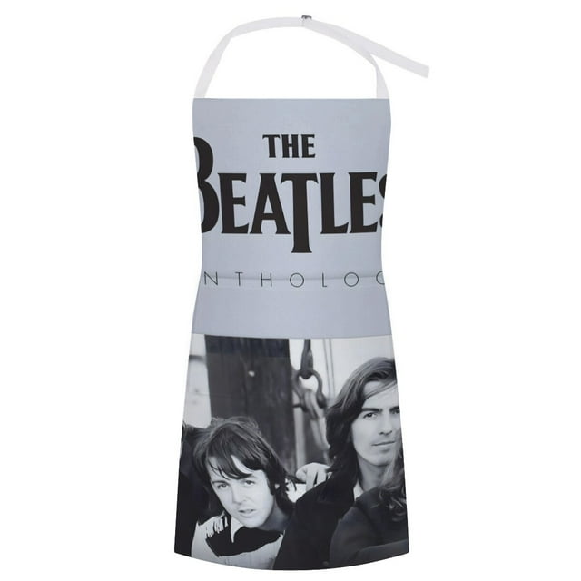 The Beatles delantal temático para cocinar, esencial para el hogar, delantal de barbacoa/bufanda de cocina con bolsillos para hombres y mujeres, regalo para el hogar
