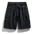 thumbnail image 4 of Pantalon Grand Homme Été Mode Extérieur Décontracté Patchwork Bouton Multi-Poches Short Sport Noir P, 4 of 4
