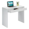 thumbnail image 6 of Pemberly Row Contemporary 36-inch Desk with Drawer in White Wood Finish, 6 of 7