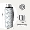 thumbnail image 7 of Christmas 20oz Stainless Steel Thermal Bottle with Tea Filter and Cup Lid, Vacuum Insulated Coffee Mug with 316L Inner Liner, Leakproof Travel Thermos for Office, Commute & Outdoor, 7 of 7