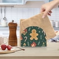 thumbnail image 2 of Yayeee Napkin Holder for Table Kitchen Paper Tissue Organization, Brown Christmas Gingerbread, 2 of 8