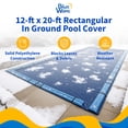 thumbnail image 2 of Blue Wave 15 Year Rectangular In Ground Winter Pool Cover 12-ft x 20-ft, 2 of 7