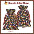 thumbnail image 2 of Naloa Bowling Colorful Drawstring Christmas Bags, 3D Xmas Gift Bags, Christmas Wrapping Bags, Xmas Goodie Bags, Treat Pouch Bags, Party Favor Bags-, 2 of 9