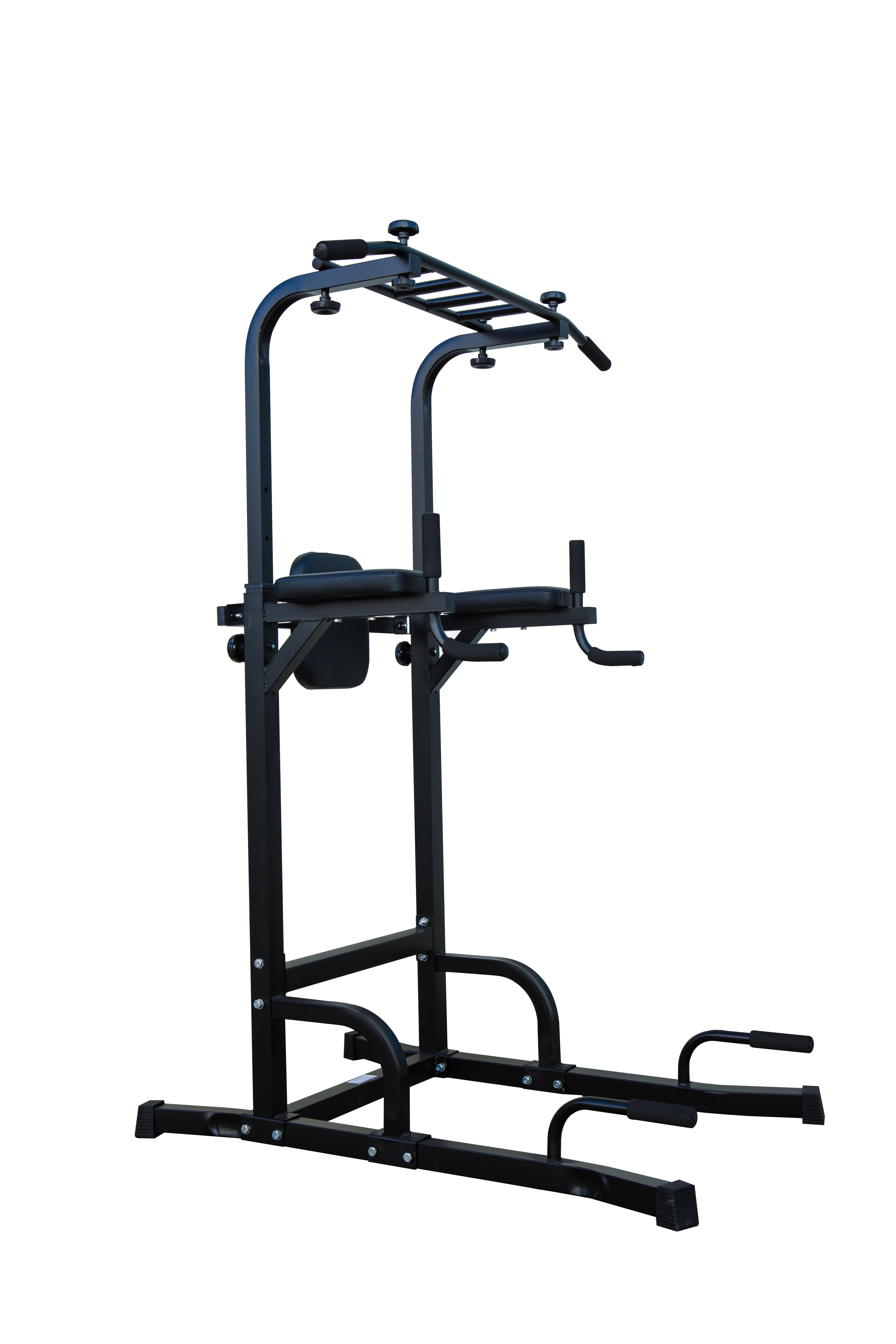 IETEK Power Tower Dip Station Adjustable Height Pull Up Bar for Home