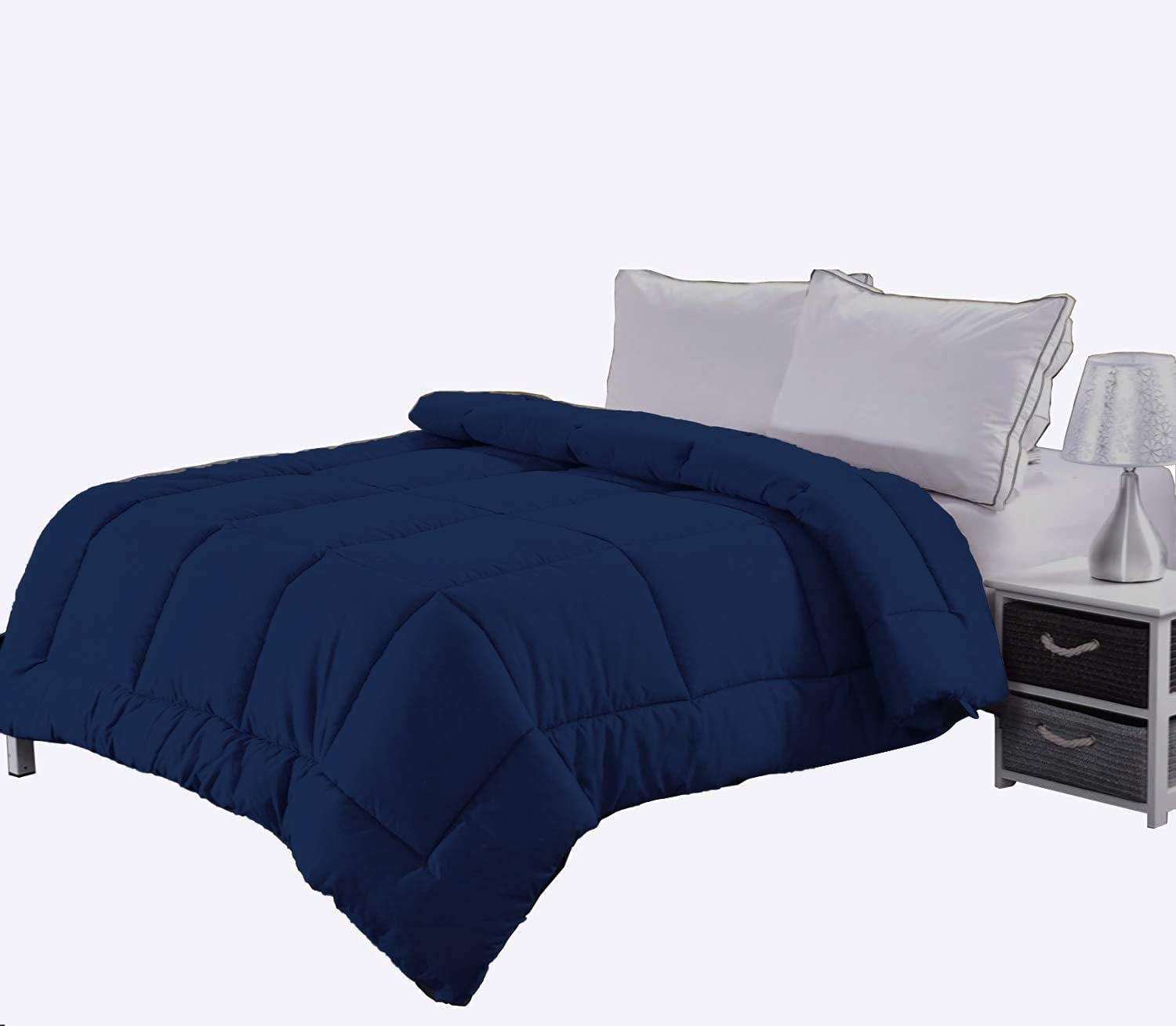 Canadian Linen Down Alternative Comforter All Season Quilted Box