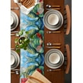 thumbnail image 2 of Ldtrchee Coastal Christmas Table Runner 72 Inches, Santa Beach Nautical Seaside Bed Runner Dresser Scarves Tabletop for Indoor Outdoor Parties/Ceremony/Banquet, 16" x 72", 2 of 8