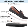 thumbnail image 4 of VONMAY Men's Moccasins Slippers Cozy House Shoes Loafer Memory Foam Indoor Outdoor, 4 of 6