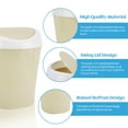 thumbnail image 2 of 3Pcs Small Desktop Trash Can with Lid, Mini Plastic Wastebasket with 180 Trash Bags for Bathroom, Kitchen, Office, Dorm, 2 of 8
