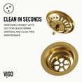 thumbnail image 6 of VIGO Kitchen Sink Strainer in Matte Black Matte Brushed Gold, 6 of 7