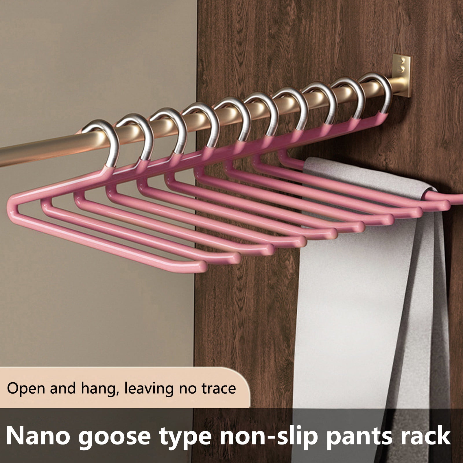 Honrane Pants Hangers Nonslip Thickened Zshaped OpenEnded Coat