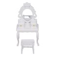 thumbnail image 2 of Meubles de Maison de Poupée, Table de Toilette de Maison de Poupée en Bois Moelleux Miniature Élégante Simulée pour Collectionneur pour la Maison Noir, Blanc, Rouge, 2 of 8