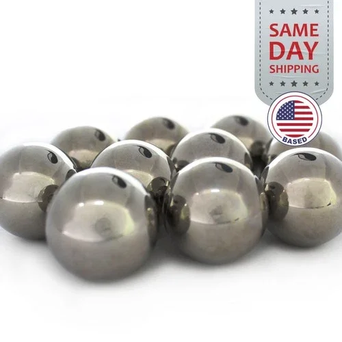 (10) 1/2" Inch Chrome Steel Bearing Balls (G25 Precision - Aisi 52100)