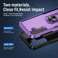 thumbnail image 6 of Case for Samsung Galaxy A16 5G with Rugged Rotated Ring Stand, Military Grade Heavy Duty Cover Support Magnetic Car Mount Shockproof Protective Case for Samsung Galaxy A16 5G, Purple/Black, 6 of 9