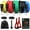 black,green,blue,red,yellow, variant on Bob and Brad Resistance Bands, Resistance Bands Set for Workout Stackable Up to 125 lbs, Exercise Bands with Door Anchor, Ankle Straps