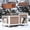 White & Brown, variant on Outdoor Cat House Large Heated Insulated Cat House Indestructible Weatherproof Cat Shelter with Openable Hinged Roof, Escape Door for 1-4 Feral Cats